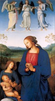 Pietro Perugino : The Virgin and Child with an Angel